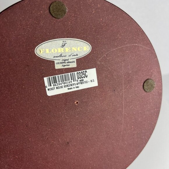 GIUSEPPE ARMANI DISNEY Mickey Mouse Sorcerer's Apprentice Sculpture Signed Coin - Picture 8 of 16